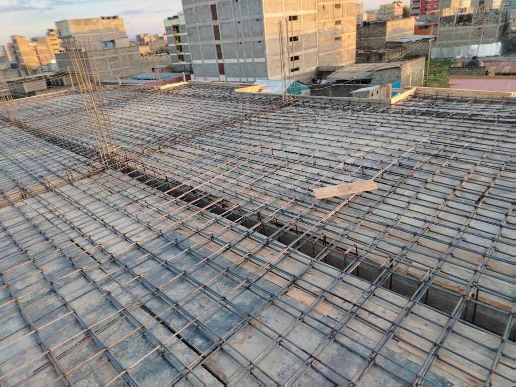 Slab steel reinforcement